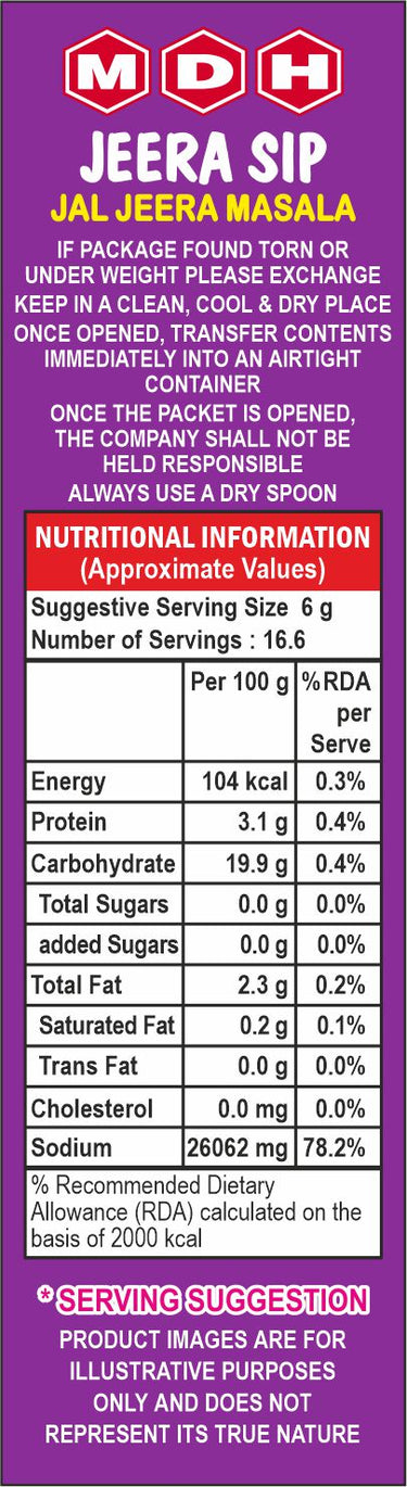 MDH-Jal Jeera Masala Powder-100gm